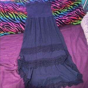 Maurices Navy High Low Dress